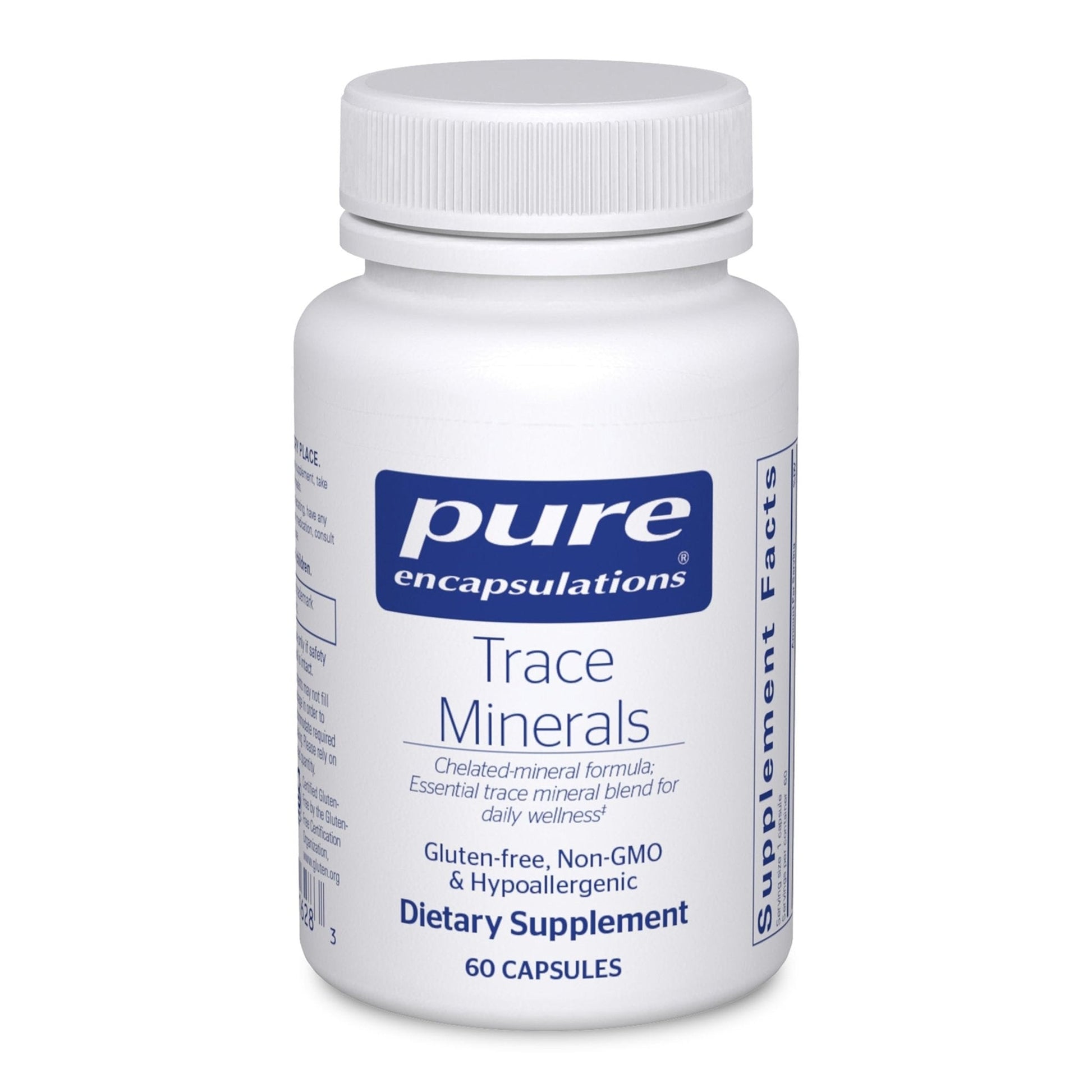 Pure Encapsulations Trace Minerals - Multimineral Supplement - Mineral Supplement - Supports Metabolism & Cellular Function* - Gluten Free & Vegan - 60 Capsules - Maple Wellness Supplements