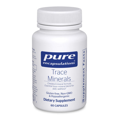 Pure Encapsulations Trace Minerals - Multimineral Supplement - Mineral Supplement - Supports Metabolism & Cellular Function* - Gluten Free & Vegan - 60 Capsules - Maple Wellness Supplements