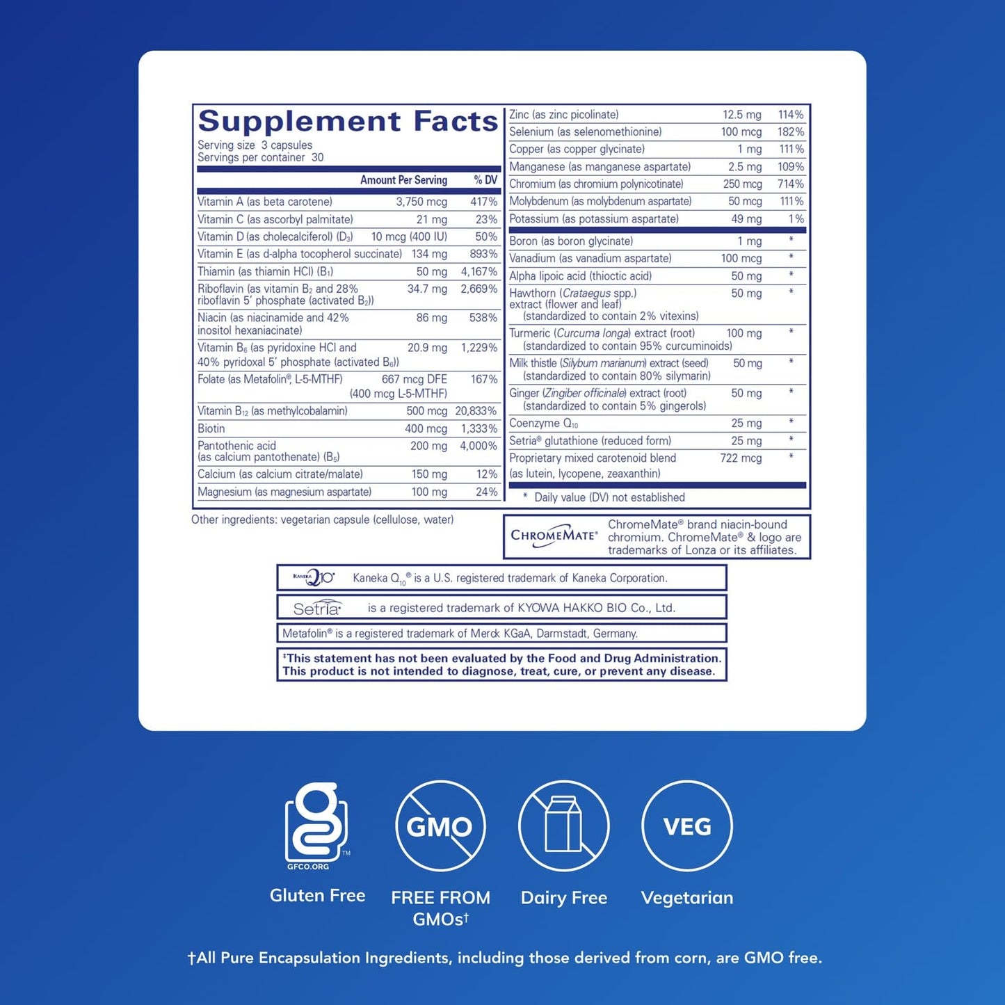Pure Encapsulations UltraNutrient - Minerals & Multivitamins - Supports Liver & Heart Health* - Supplement for Antioxidants - with Vitamin C, CoQ10 - Non-GMO * Gluten-Free - 90 Capsules - Maple Wellness Supplements