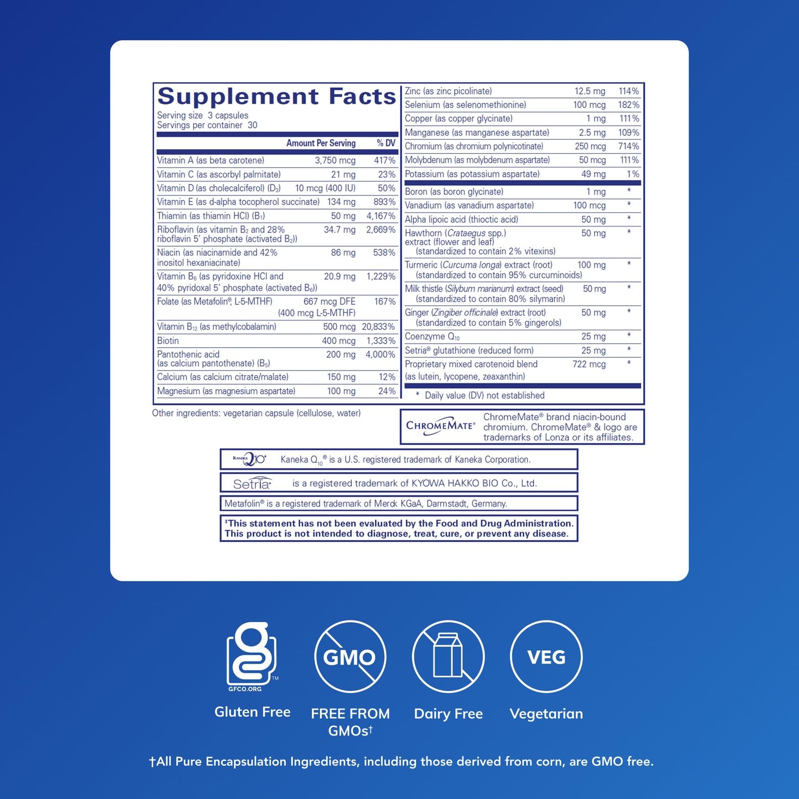 Pure Encapsulations UltraNutrient - Minerals & Multivitamins - Supports Liver & Heart Health* - Supplement for Antioxidants - with Vitamin C, CoQ10 - Non-GMO * Gluten-Free - 90 Capsules - Maple Wellness Supplements