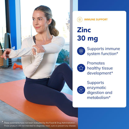 Pure Encapsulations Zinc 30 mg - Supplement for Immune System Support, Growth and Development, and Wound Healing - Maple Wellness Supplements