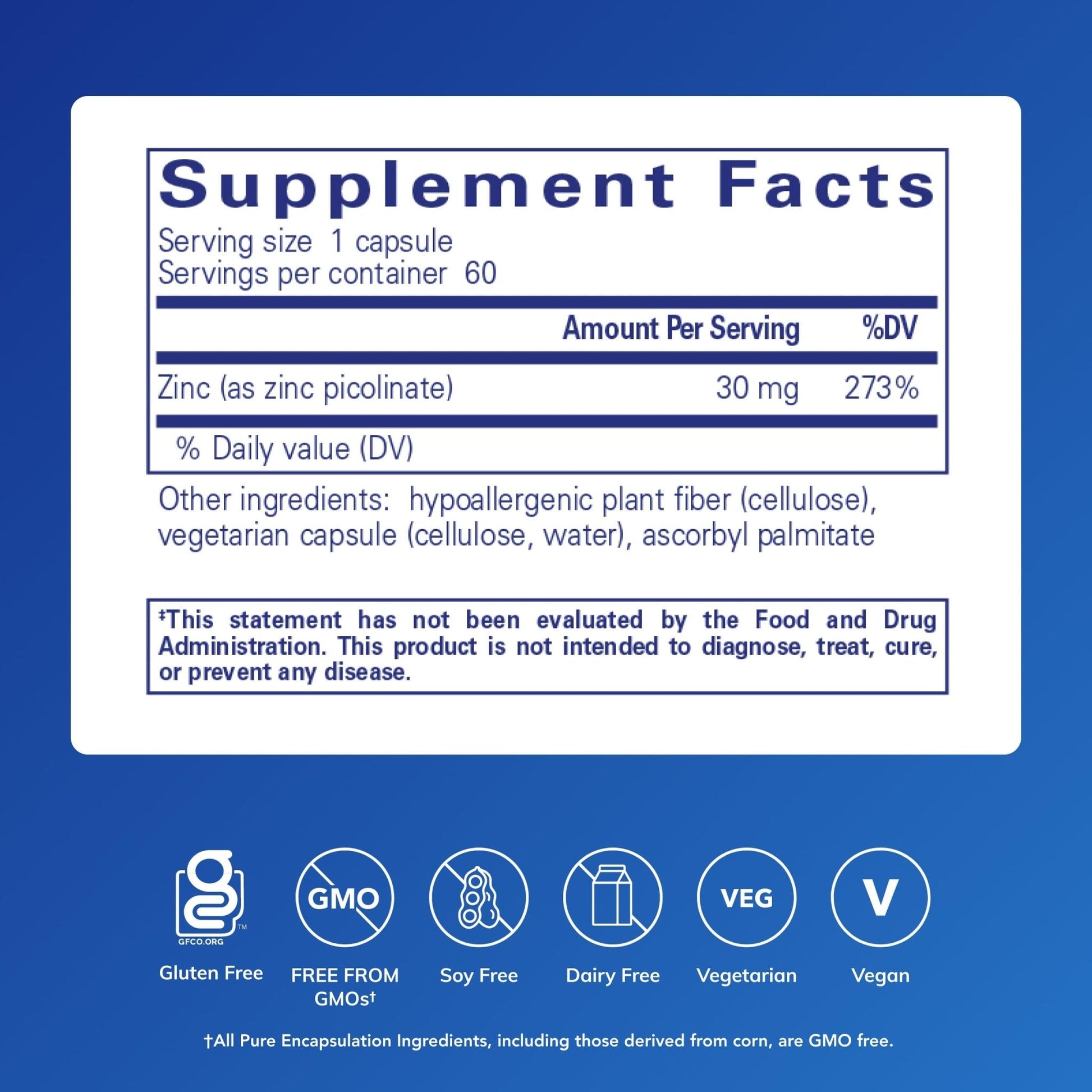 Pure Encapsulations Zinc 30 mg - Supplement for Immune System Support, Growth and Development, and Wound Healing - Maple Wellness Supplements
