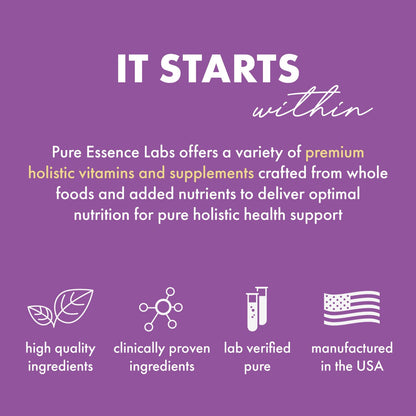 Pure Essence Labs Transitions Vitamins for Women, Natural Menopause Relief Supplement to Promote Hormone Balance, Reduce Hot Flashes, Mood Swings & Night Sweats, 60 Capsules - Maple Wellness Supplements