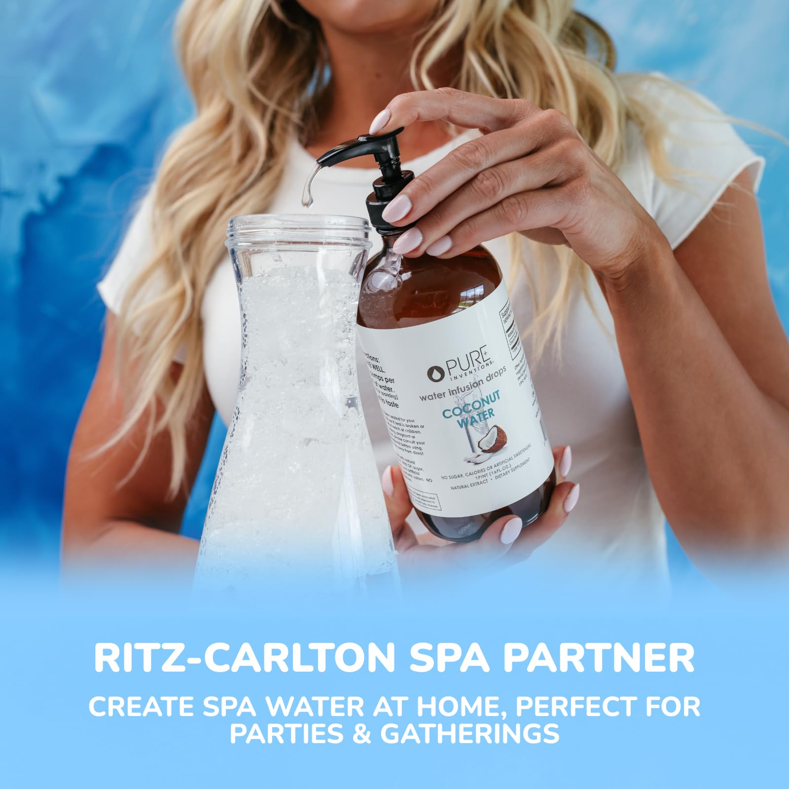 Pure Inventions - Coconut Water Infusion Drops – Electrolytes - Sugar-Free Hydration, Zero Calories, No Artificial Sweeteners, Clean Ingredients, 30 Servings - Maple Wellness Supplements
