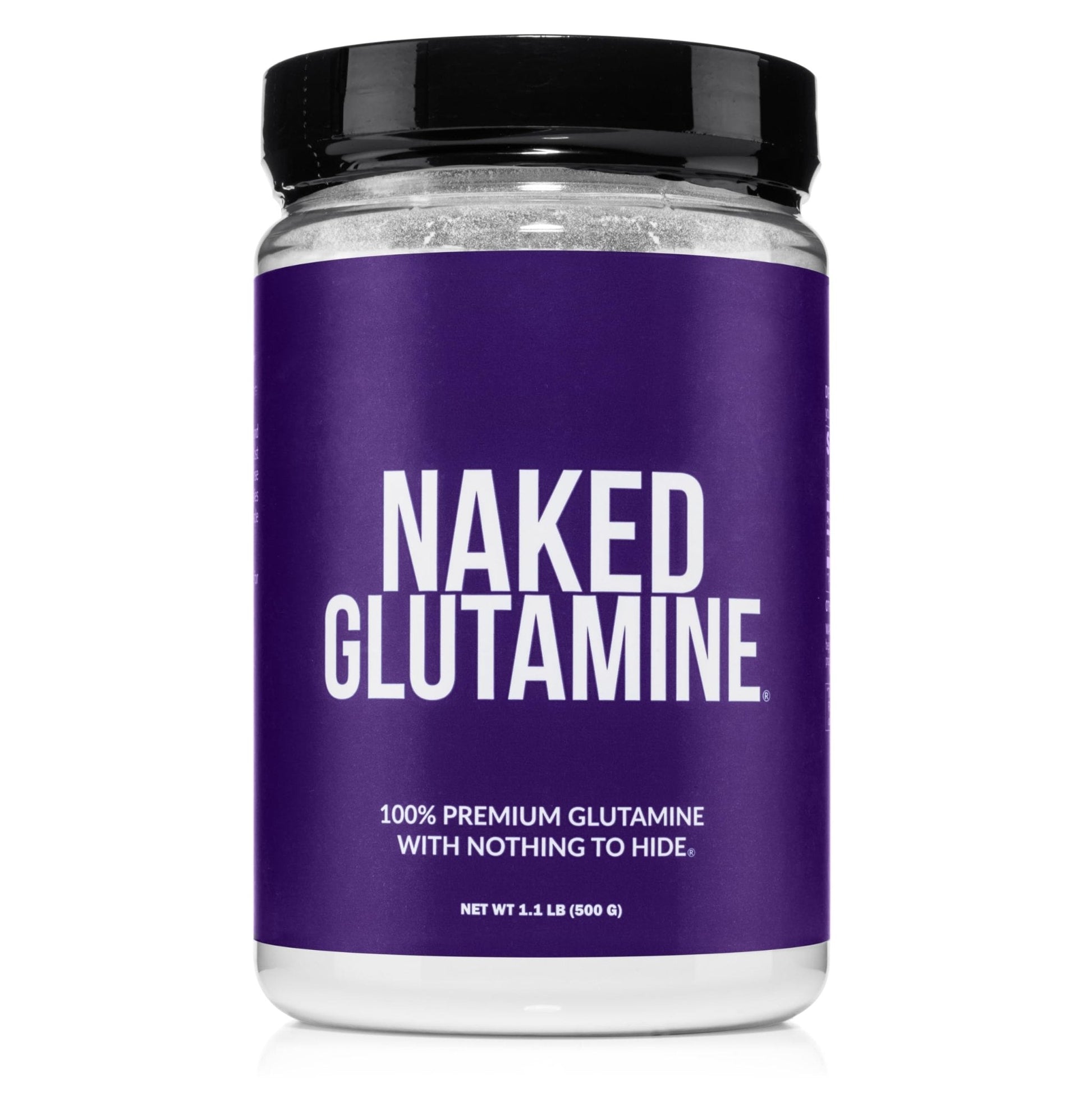 Pure L-Glutamine Made in The USA - 100 Servings - 500g, 1.1lb Bulk, Vegan, Non-GMO, Gluten and Soy Free. Minimize Muscle Breakdown & Improve Protein Synthesis. No Additives - Maple Wellness Supplements