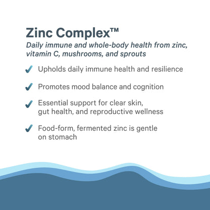 PURE SYNERGY Zinc Complex | Immune Support Supplement | Natural, Vegan Zinc Complex with Vitamin C and Organic Whole Foods | for Immune - Maple Wellness Supplements