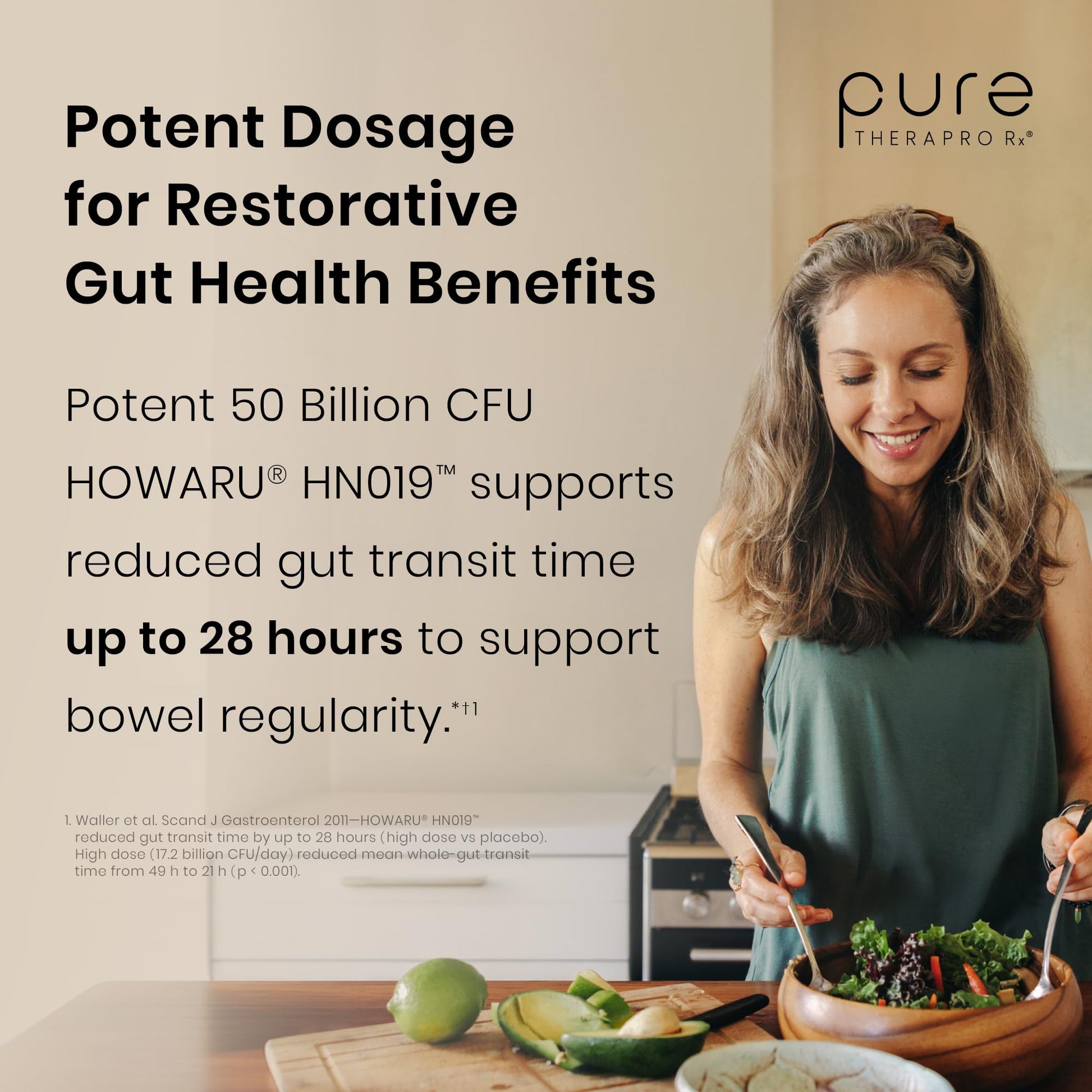 Pure Therapro Rx Power Probiotic 100B | 30 Acid Resistant Capsules - 1 Month Supply | 4 Proven Strains 100 Billion CFU | Flora Balance & Digestion - Maple Wellness Supplements