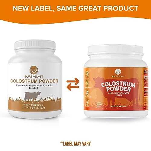 Pure Velvet Colostrum Powder for Gut Health, Bloating, Hair Growth, Immune Support - Maple Wellness Supplements