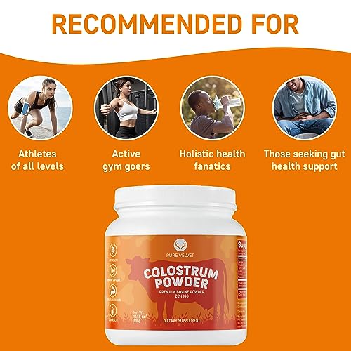 Pure Velvet Colostrum Powder for Gut Health, Bloating, Hair Growth, Immune Support - Maple Wellness Supplements
