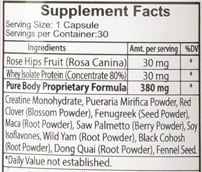PureBody Vitamins and PureBody Cream Combo "Bundle of Joy" - The Best Butt - Maple Wellness Supplements
