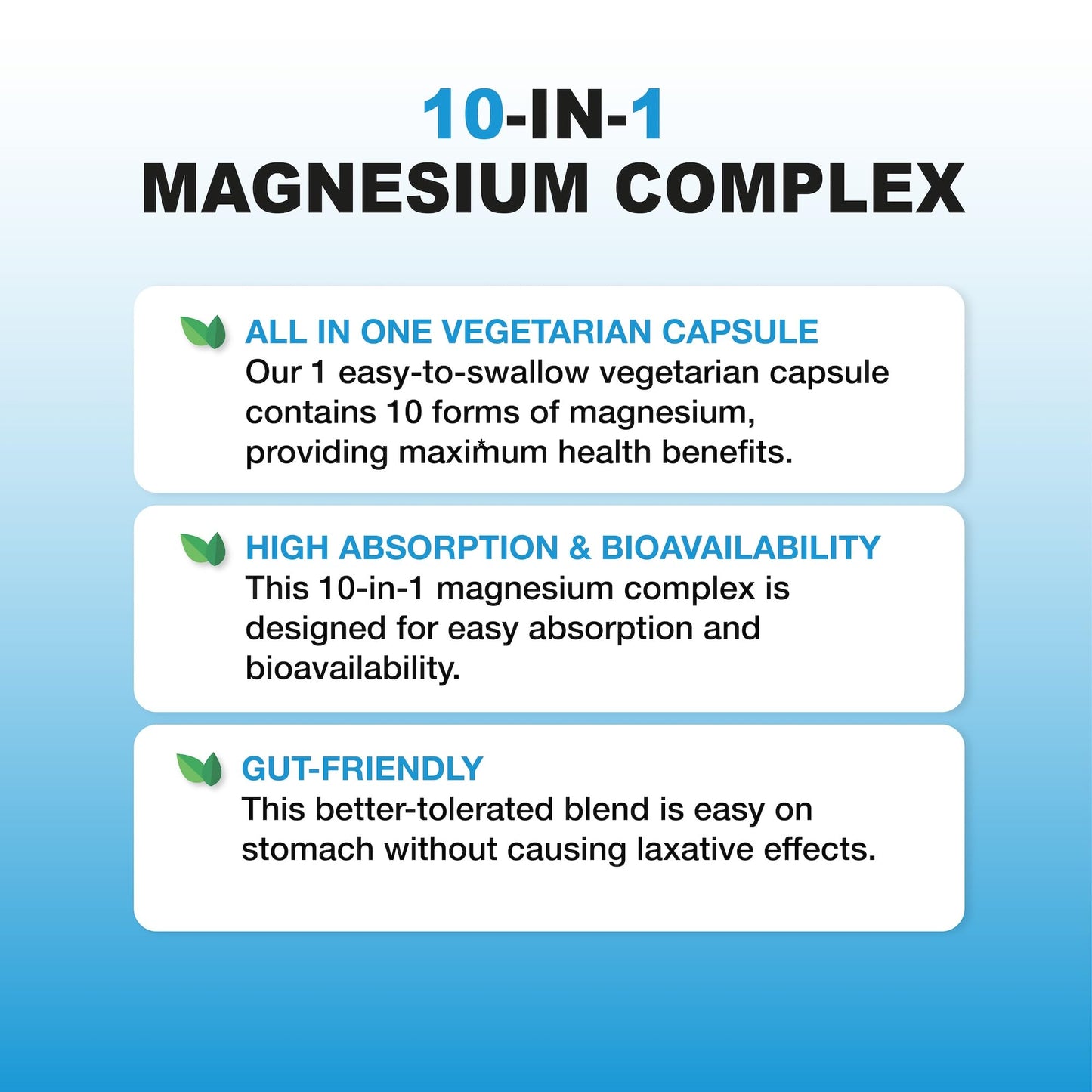 Puregen Labs 10 in 1 Magnesium Complex 500mg with B6-120 Veggie Capsules [High Absorption and Bioactivity] Non-GMO, NO Gluten and Dairy - Maple Wellness Supplements