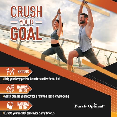 Purely Optimal Keto BHB + Apple Cider Vinegar Capsules with The Mother - Keto Diet - Maple Wellness Supplements
