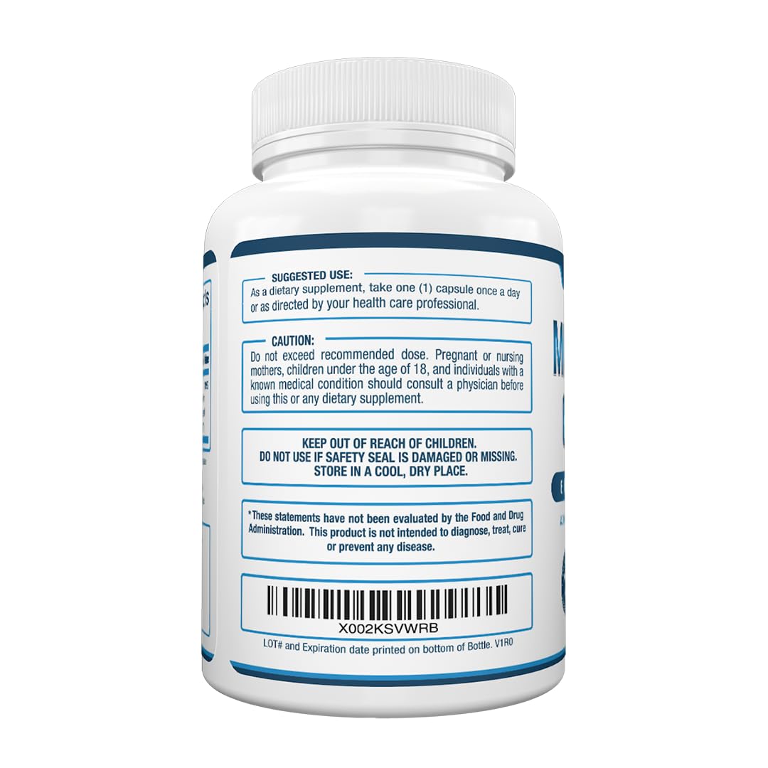 Purely Optimal Magnesium Complex - 6 Forms Magnesium Glycinate, Citrate & Malate - Sleep Support, Stress Relief, Muscles, Heart Health & Relaxation - Maple Wellness Supplements