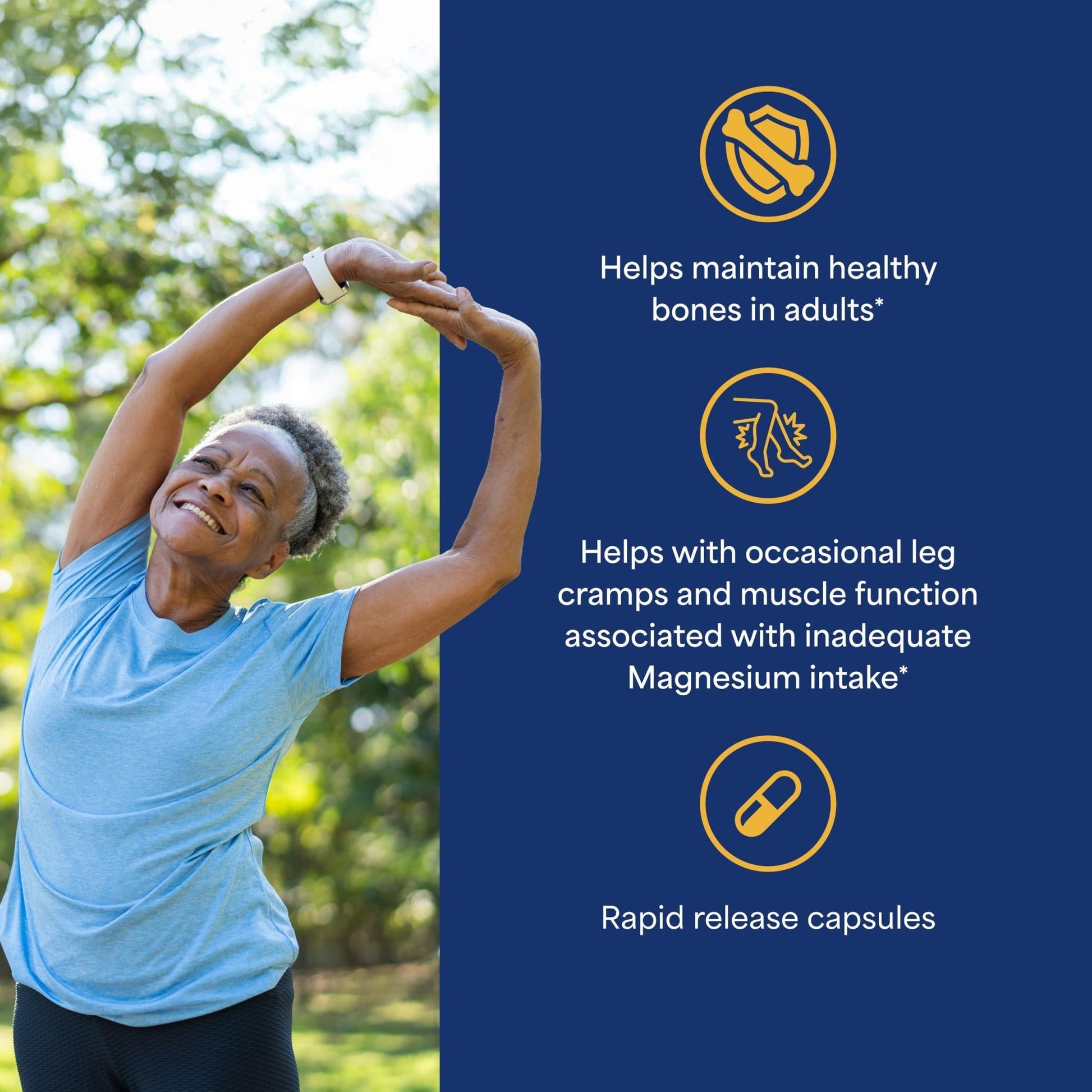 Puritan's Pride Triple Magnesium Complex with Magnesium Oxide, Aspartate, and Citrate 400mg, Dietary Supplement for Muscle, Heart, Nerve, and Bone Support, 120 Rapid Release Capsules - Maple Wellness Supplements