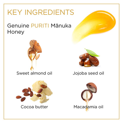 PURITI Manuka Honey Lip Balm – 3pack Soothing & Moisturizing, Enriched with Almond - Maple Wellness Supplements