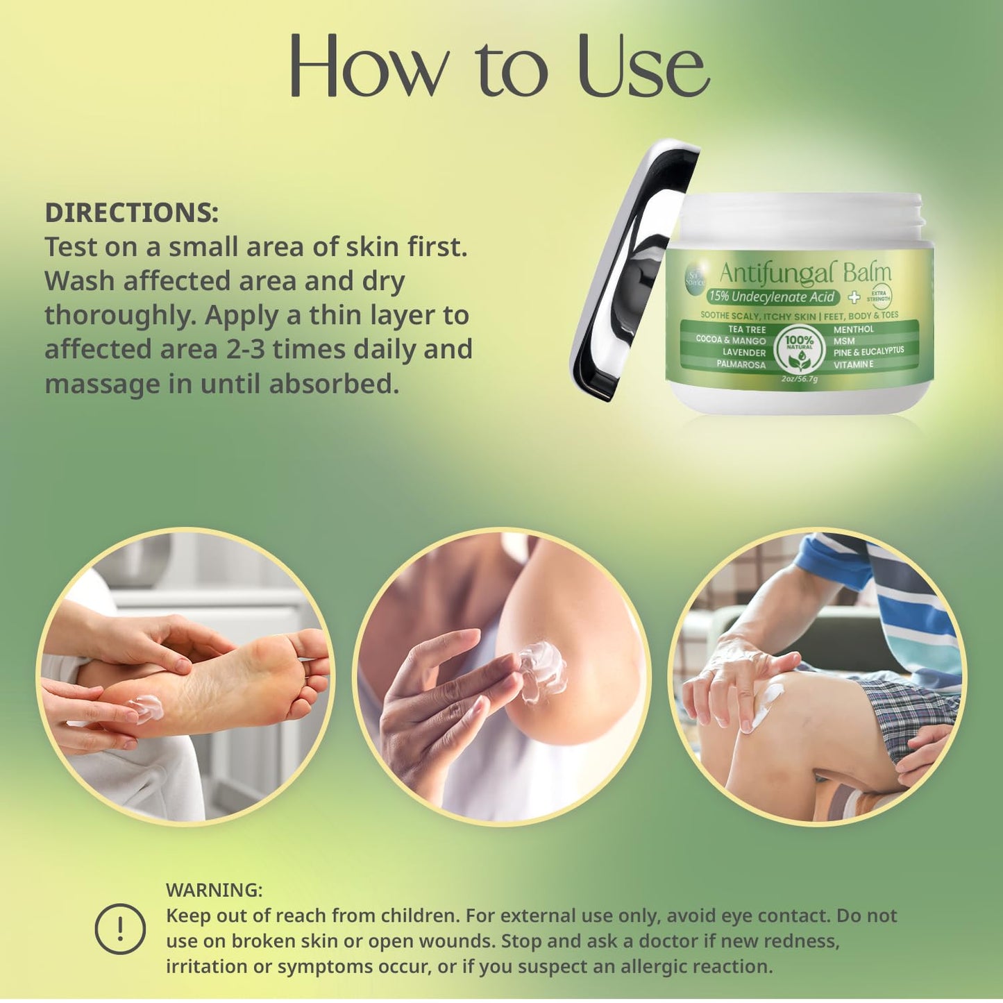 PURPLE CANYON Anti Fungal Balm with 15% Undecylenic Acid – Antifungal for Athletes Foot, Jock Itch & Ringworm – Tea Tree, Menthol & Essential Oils - Maple Wellness Supplements