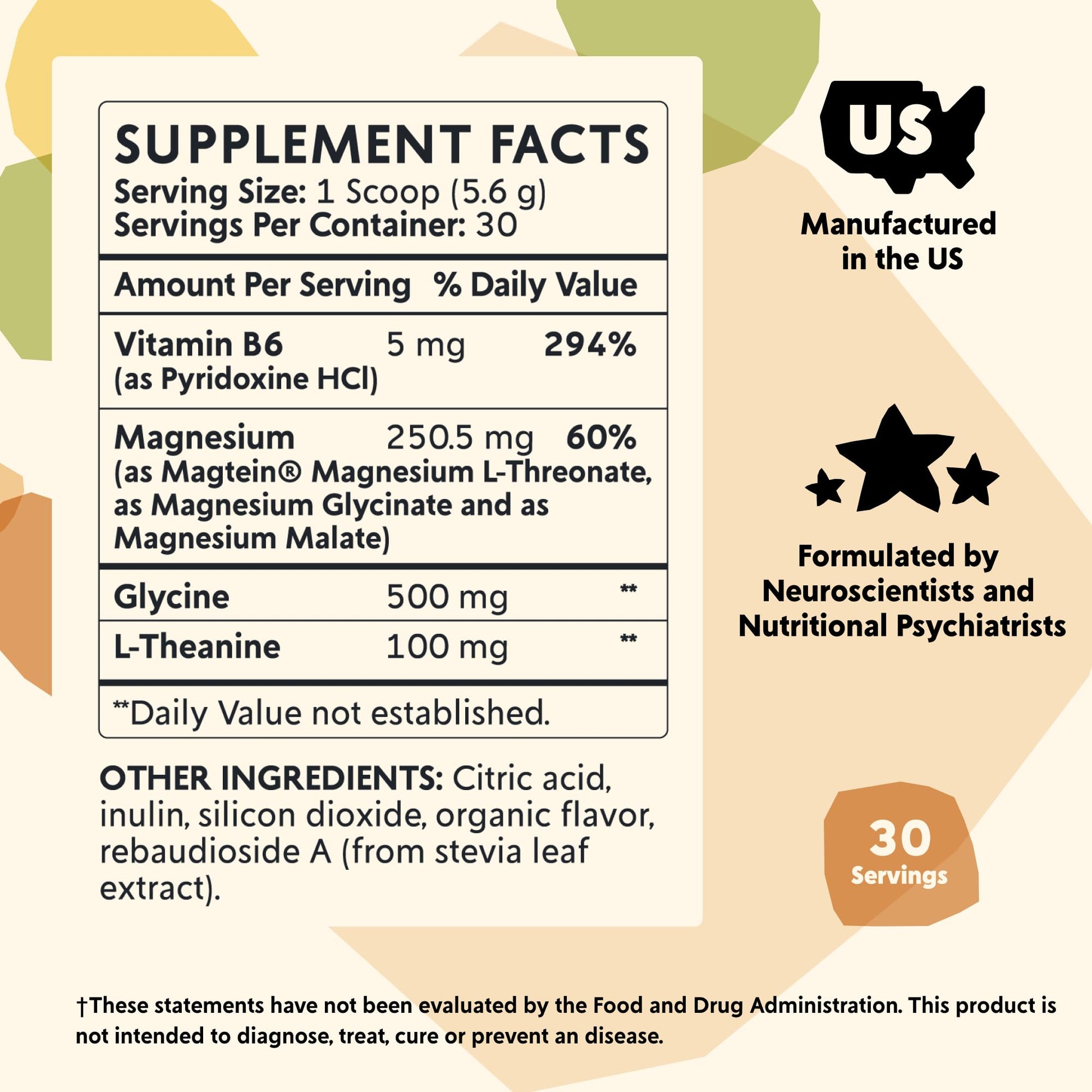 PYM Mood Magnesium Powder to Support Stress & Better Sleep, 30 Servings - Magnesium Glycinate, Magnesium Malate & l-Threonate, Yuzu Citrus | Non-GMO - Maple Wellness Supplements