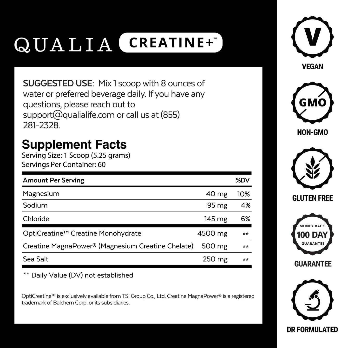 Qualia Creatine | Advanced Creatine Complex | 2 Sources + Magnesium | Optimized Absorption | Muscle Performance, Brain Function, & Healthy Aging - Maple Wellness Supplements