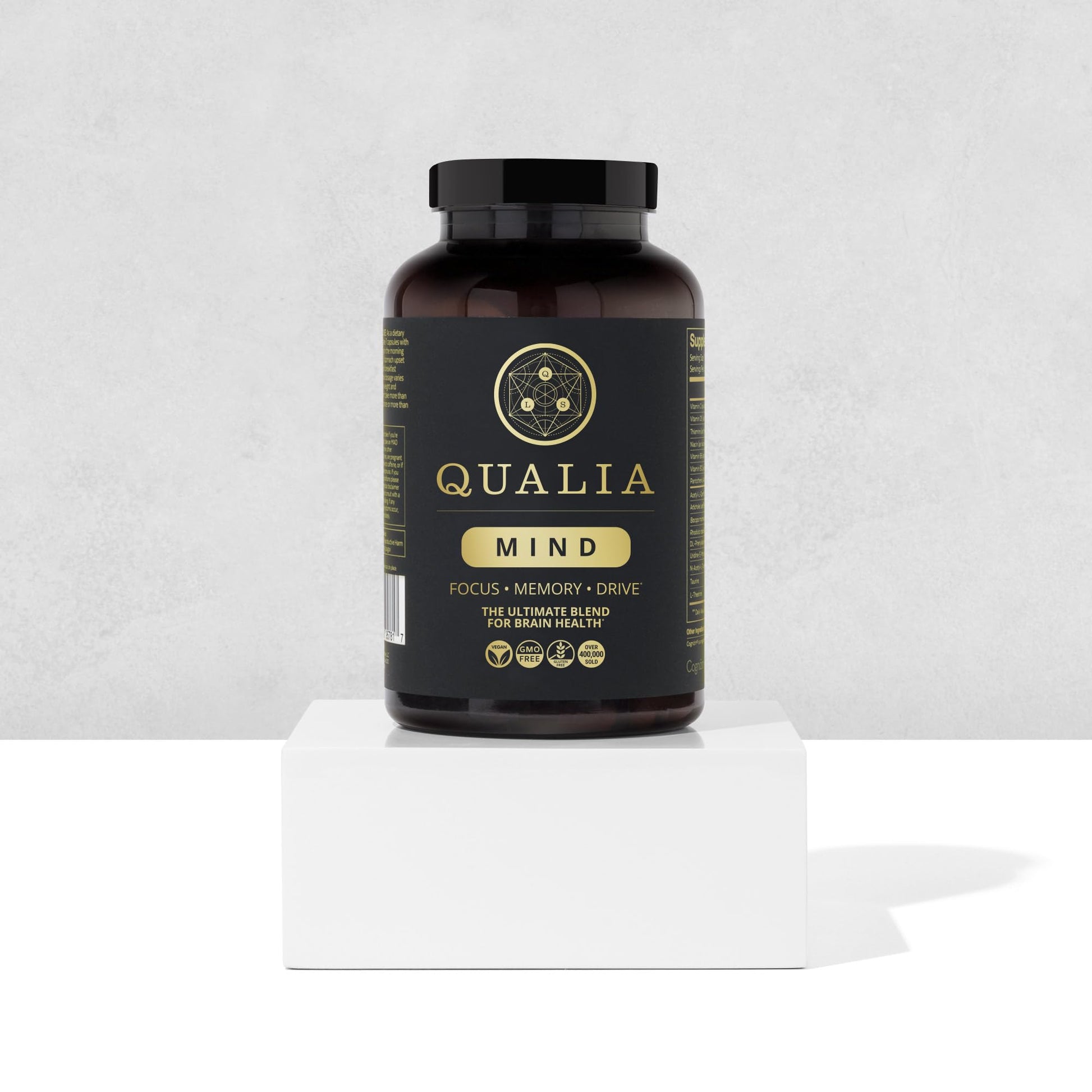 Qualia Life Sciences Qualia Mind | The Ultimate Blend for Brain Health* | Doctor-Formulated Nootropic to Fuel Focus & Concentration* | Supports Long Term Brain Health| Maintain Drive & Productivity - Maple Wellness Supplements