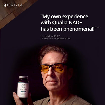 Qualia NAD Supplement — Clinically Proven to Boost NAD+ up to 67%. Optimized Aging, Energy, Focus. Elite NAD+ Booster Ingredients Nicotinamide Riboside (NIAGEN), Niacin, Niacinamide (1 Month Supply) - Maple Wellness Supplements