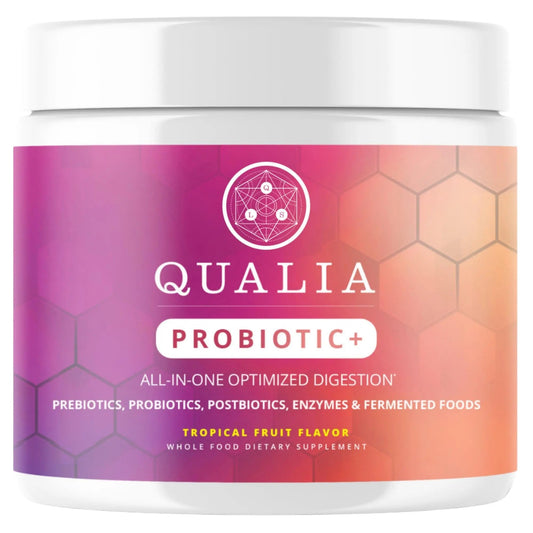 Qualia Probiotic - 28 Science-Backed Spore Probiotics, Prebiotics, and Postbiotics. Total Gut Support. Soothes Digestive discomfort. Ethically sourced. Promotes Akkermansia Growth. 1 Month Supply - Maple Wellness Supplements