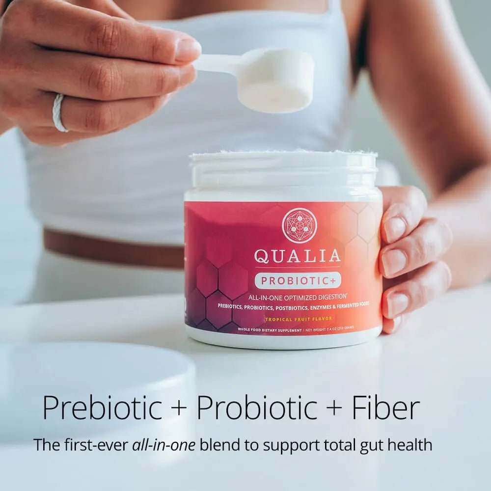 Qualia Probiotic - 28 Science-Backed Spore Probiotics, Prebiotics, and Postbiotics. Total Gut Support. Soothes Digestive discomfort. Ethically sourced. Promotes Akkermansia Growth. 1 Month Supply - Maple Wellness Supplements