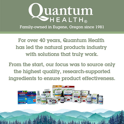 Quantum Health Super Lysine+ / Advanced Formula Lysine+ Immune Support with Vitamin C, Echinacea, Licorice, Propolis, Odorless Garlic (90 Tablets) - Maple Wellness Supplements