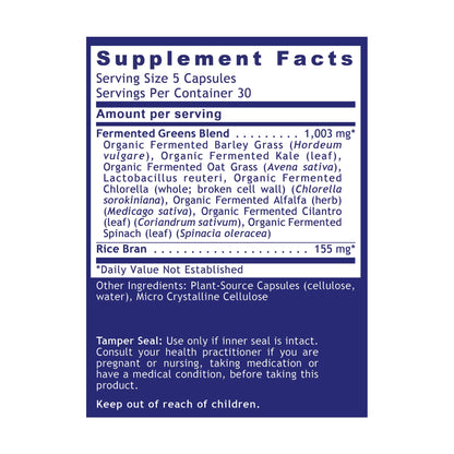 Quantum Nutrition Labs Quantum Fermented Greens- Super Greens Supplement, Superfood Blend, Organic Vitamins with Probiotic - Daily Greens with Spinach, Chlorella - Maple Wellness Supplements