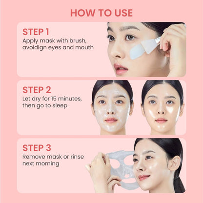 QUIA Collagen Wrapping Mask 75ml - Clinical +92% Firmer Appearance - Overnight Glass Skin Peel Off - Korean Skincare - Maple Wellness Supplements