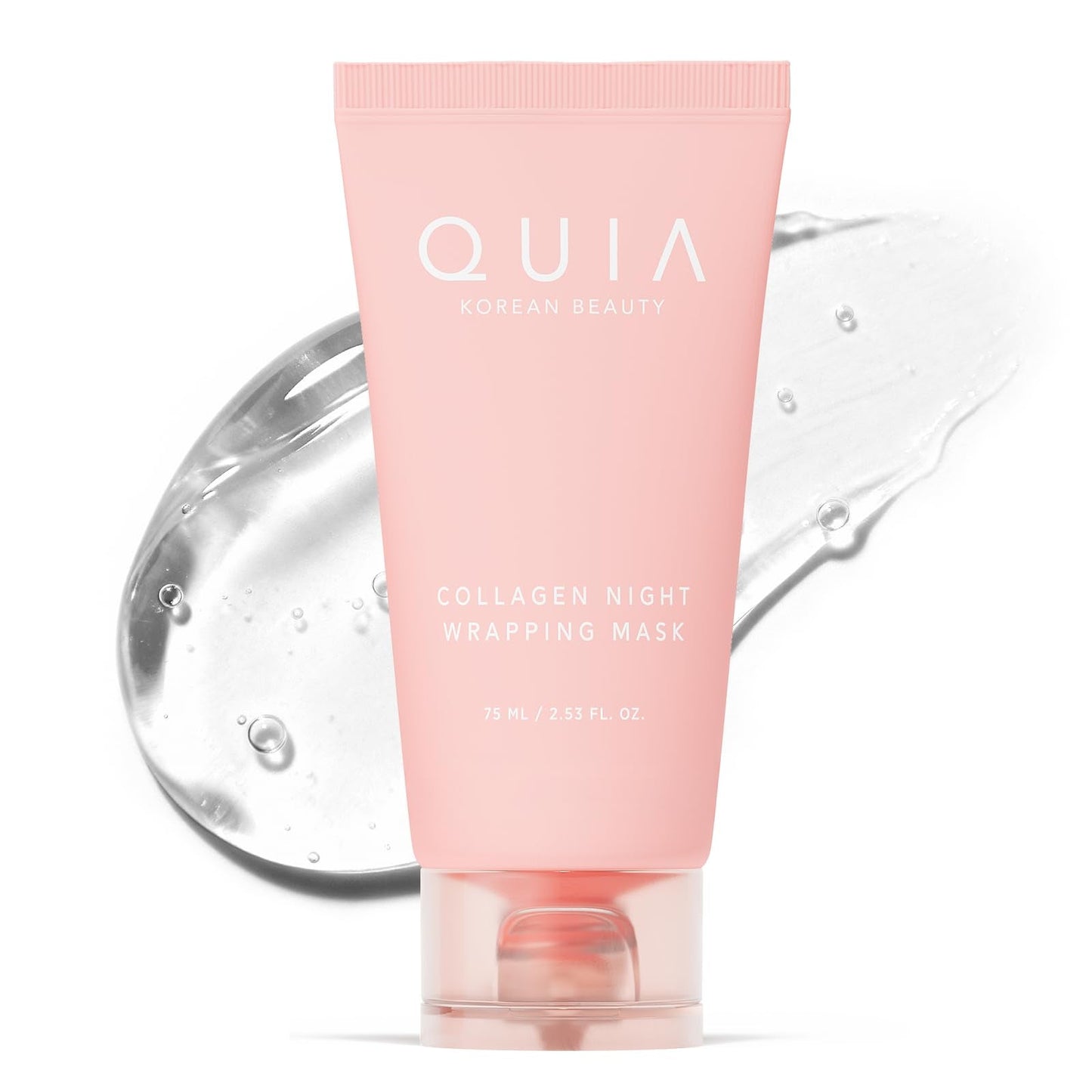 QUIA Collagen Wrapping Mask 75ml - Clinical +92% Firmer Appearance - Overnight Glass Skin Peel Off - Korean Skincare - Maple Wellness Supplements
