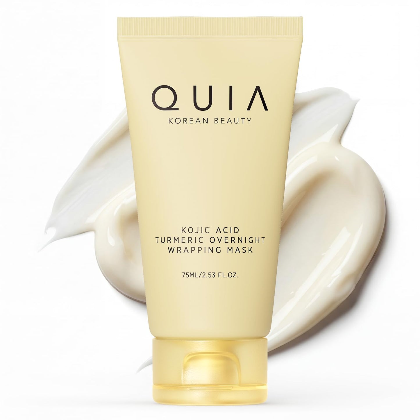 QUIA Turmeric + Kojic Acid Overnight Wrapping Mask – Hydration Mask for Glowing Skin - Maple Wellness Supplements