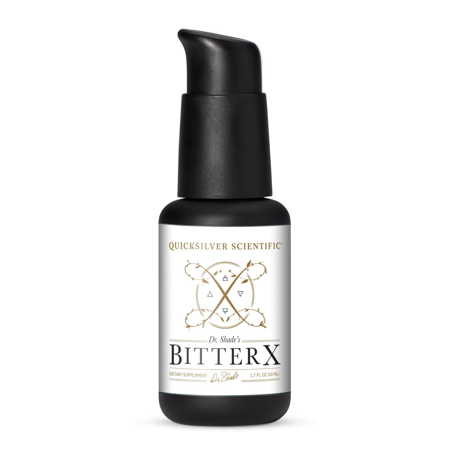 Quicksilver Scientific Dr. Shade's BitterX - Highly Concentrated Bitters for Digestion - Fast Acting Digestive Support & Liver Supplement with Dandelion Root, Gentian Root, Solidago & Myrrh (50ml) - Maple Wellness Supplements
