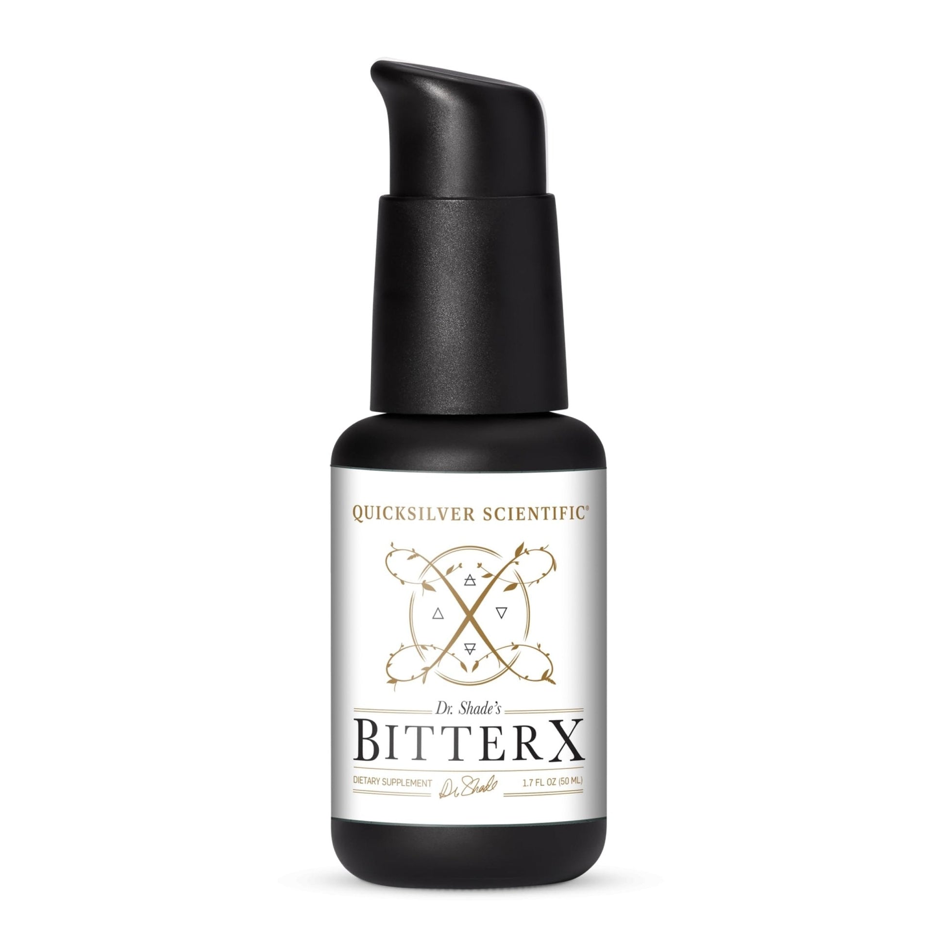 Quicksilver Scientific Dr. Shade's BitterX - Highly Concentrated Bitters for Digestion - Fast Acting Digestive Support & Liver Supplement with Dandelion Root, Gentian Root, Solidago & Myrrh (50ml) - Maple Wellness Supplements
