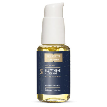 Quicksilver Scientific Liposomal Glutathione - Superior Absorption Oral Glutathione Supplement for Detox & Immune Support - Lemon Mint (1.7 fl oz) - Maple Wellness Supplements