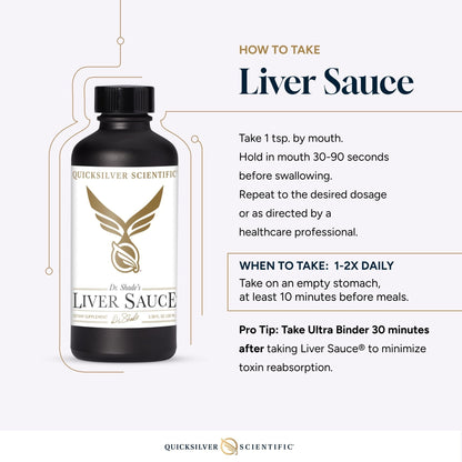 Quicksilver Scientific Liver Sauce - Liposomal Liver Detox with DIM, Quercetin, Lipoic Acid, Milk Thistle and Dandelion Root Supplement - Supports Bile & Toxin Momentum (100 ml / 3.38 oz) - Maple Wellness Supplements