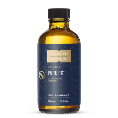 Quicksilver Scientific Micellized Pure PC - Phosphatidylcholine Liquid Supplement to Support Cellular & Liver Health - Superior Liposomal Absorption - Non-GMO Supportive Brain Supplement (4oz /120ml) - Maple Wellness Supplements