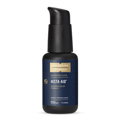 Quicksilver Scientific Nanoemulsified Hista-Aid - Flavonoids to Help Maintain Healthy Histamine Levels - Liposomal Vitamin C, DIM, Luteolin & Quercetin Liquid (50ml) - Maple Wellness Supplements