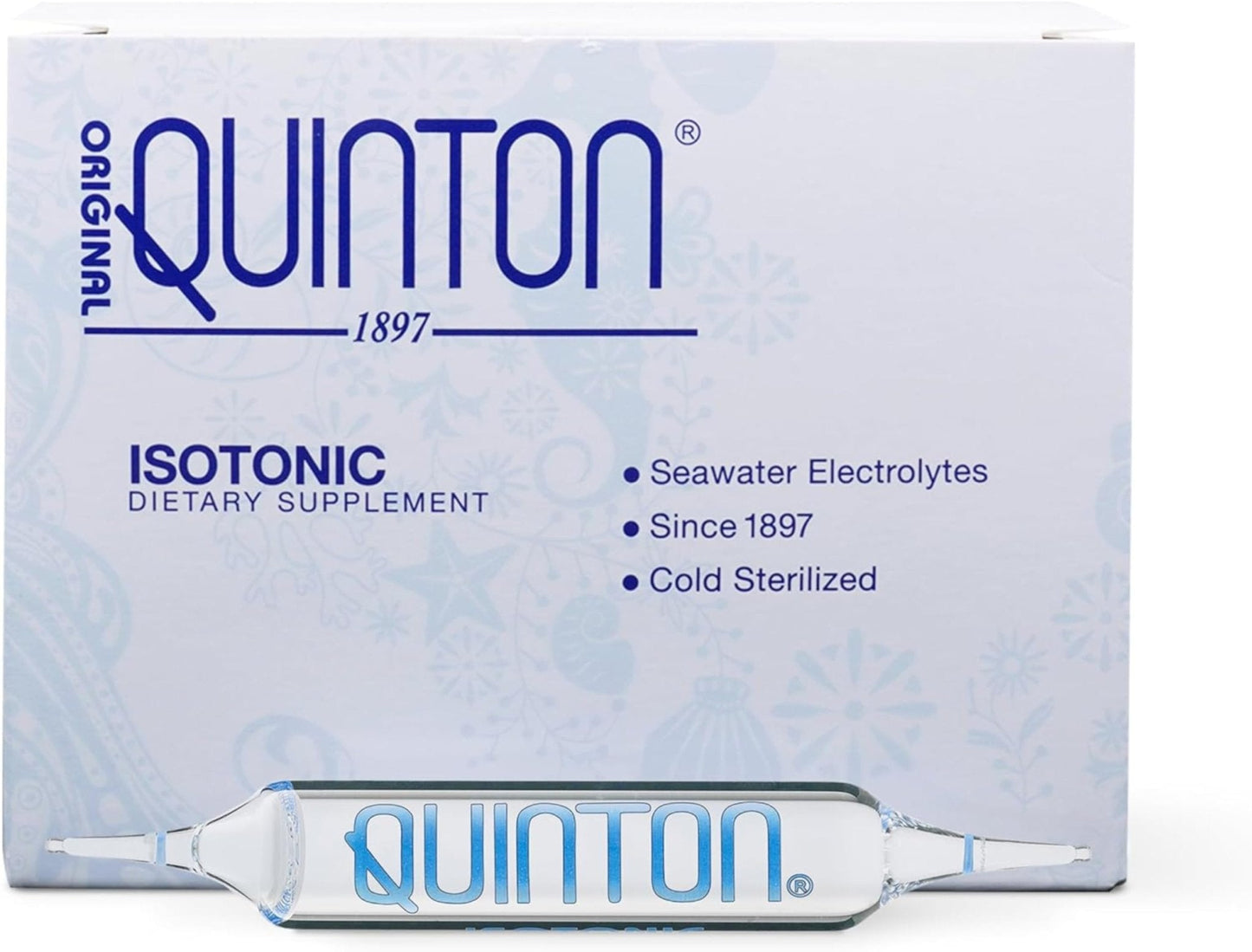 Quicksilver Scientific Original Quinton Isotonic Solution with Sea Water Minerals + Alpine Spring Water - Liquid Hydration, Electrolyte + Multi Minerals Supplement (30 Single Serving Vials) - Maple Wellness Supplements