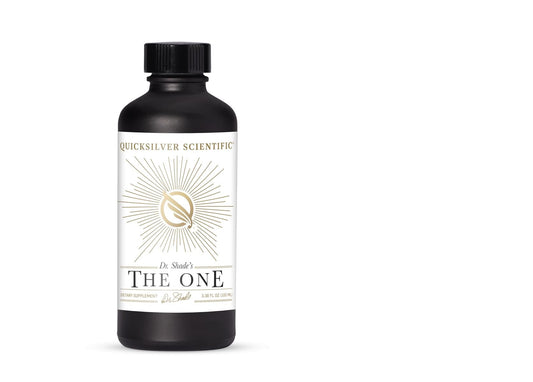 Quicksilver Scientific The ONE Mitochondrial Elixir - Mitochondria Supplement to Support Cellular Health with Phosphatidylcholine, Resveratrol, Reishi Mushroom & CoQ10 Liquid (3.38 Fl oz / 100ml) - Maple Wellness Supplements