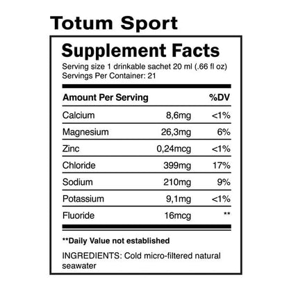 Quicksilver Scientific Totum Sport Drinkable Sachets, 21-25 ml, 30 Count - Maple Wellness Supplements