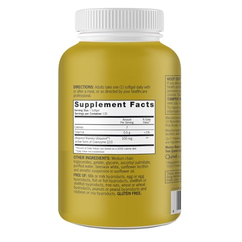 Qunol 100mg Ubiquinol, Powerful Antioxidant for Heart & Vascular Health, Essential for Energy Production - Maple Wellness Supplements