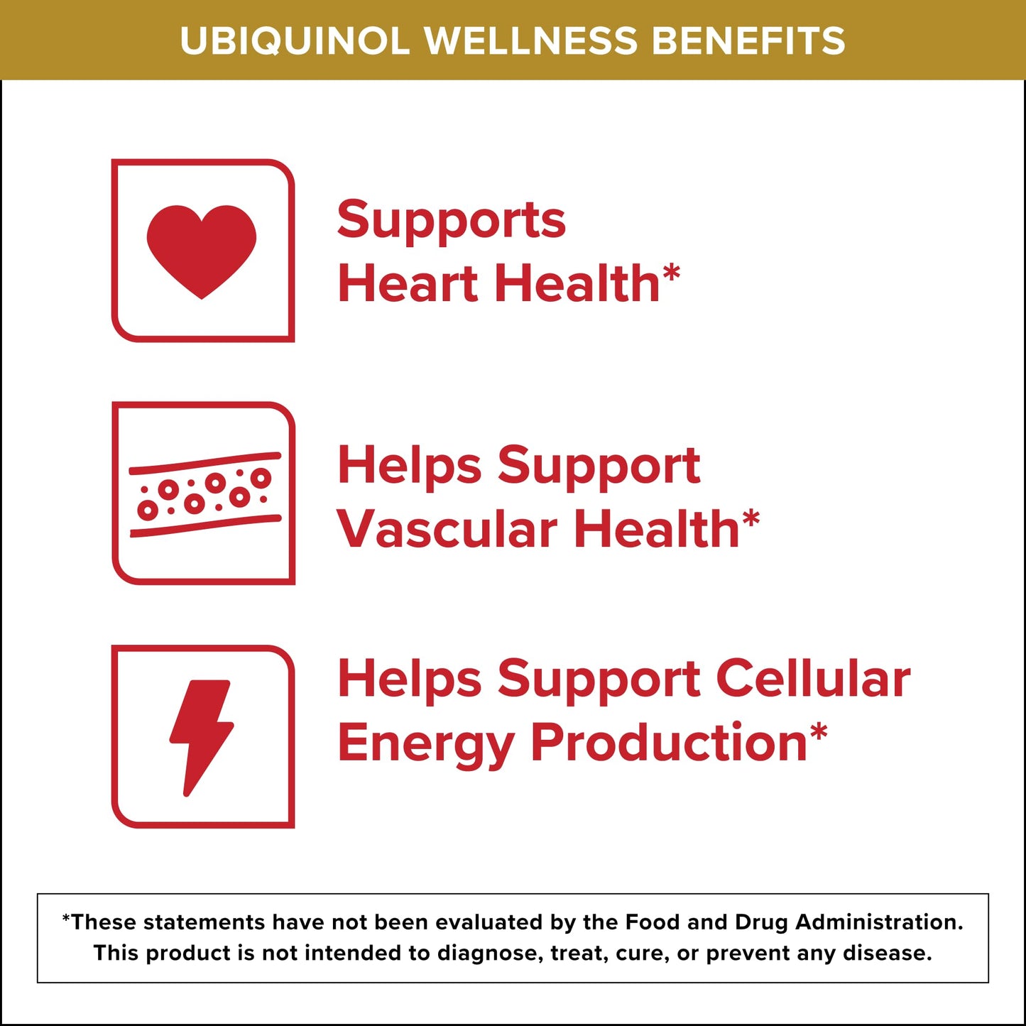 Qunol 200mg Ubiquinol, Powerful Antioxidant for Heart and Vascular Health, Essential for energy production, Natural Supplement Active Form of CoQ10, 60 Count - Maple Wellness Supplements