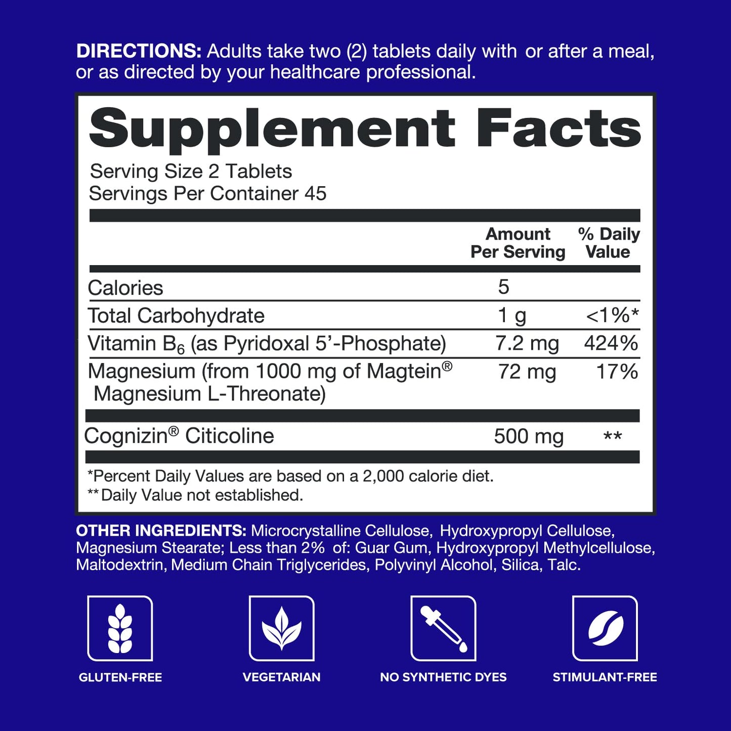Qunol Brain Health Memory Plus with B6, Magnesium L-Threonate & Citicoline, Clinically Tested Ingredients to Improve Memory, Focus, Attention and Productivity, 90 Count - Maple Wellness Supplements