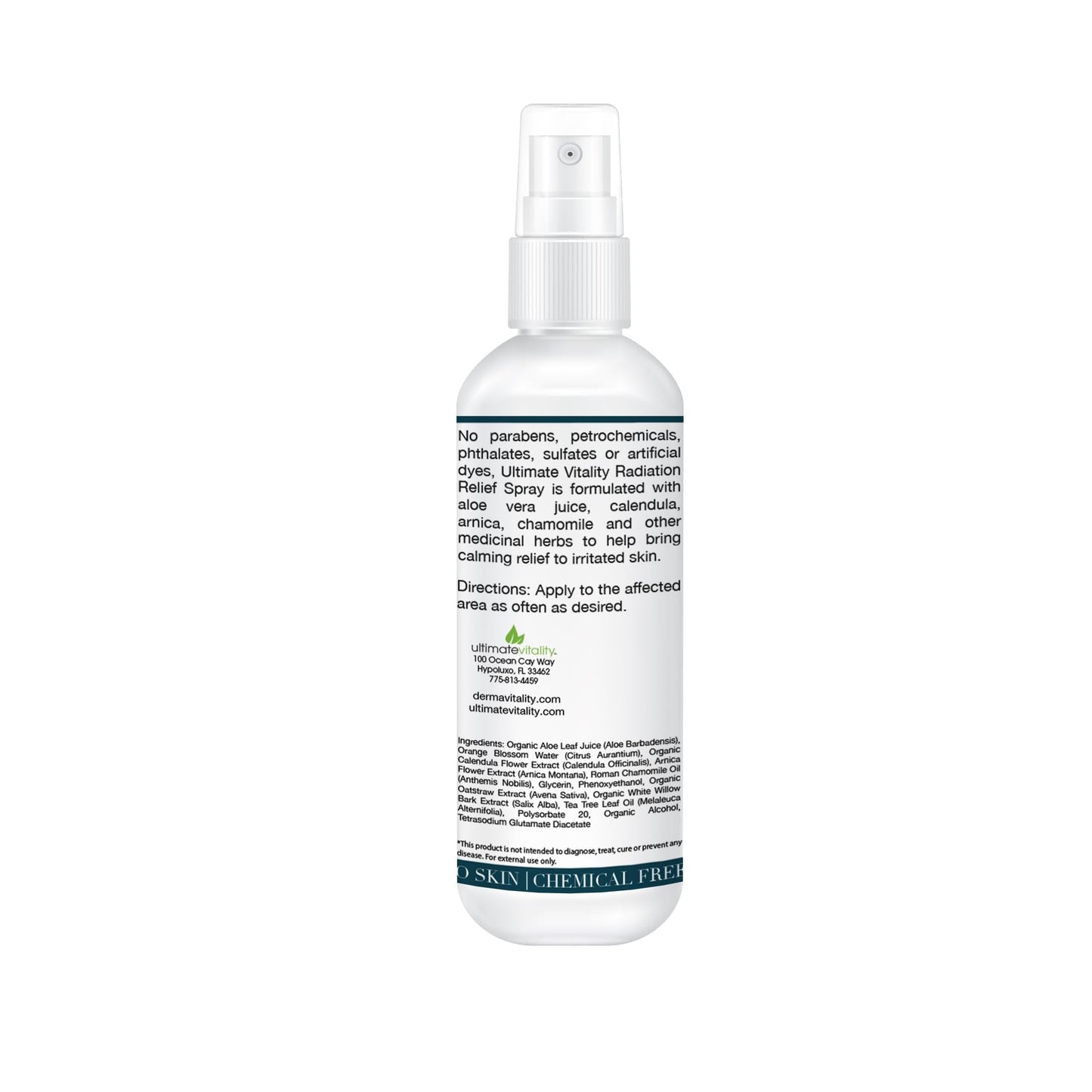 Radiation Burn Relief Spray - Calendula Spray for Radiation Treatment, Unscented, Fragrance Free, Natural Organic Plant Based Moisturizing Soothing Relief for Itchy and Sensitive Skin – 4 ounces - Maple Wellness Supplements
