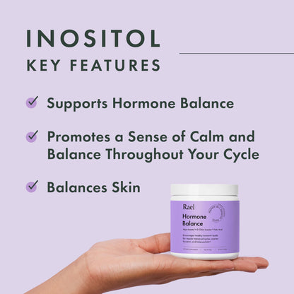 Rael Hormone Balance for Women, Inositol Powder Supplement - Vitamin B8, 40:1 Proven Ratio, Folic Acid for Ovarian Function (30 Servings) - Maple Wellness Supplements