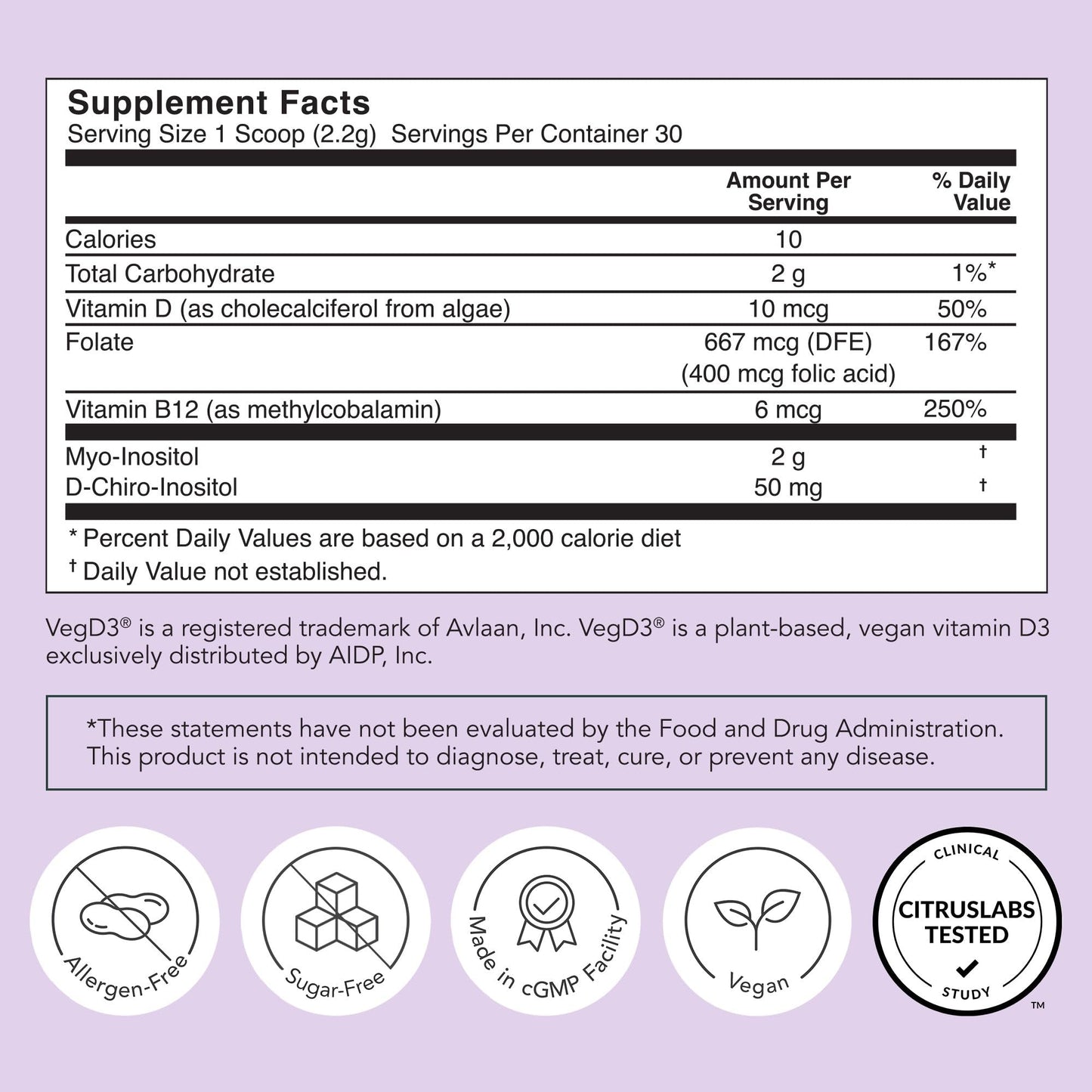Rael Hormone Balance for Women, Inositol Powder Supplement - Vitamin B8, 40:1 Proven Ratio, Folic Acid for Ovarian Function (30 Servings) - Maple Wellness Supplements