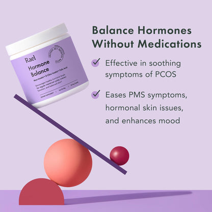 Rael Hormone Balance for Women, Myo Inositol Powder - Myo-Inositol & D-Chiro Inositol - Maple Wellness Supplements
