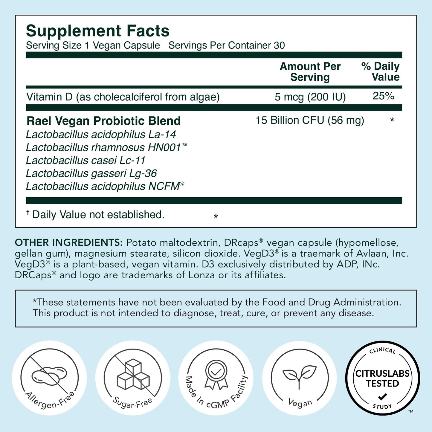 Rael Probiotics for Women - pH Balance Supplement with Prebiotics, Vaginal Immune Health (30 Servings) - Maple Wellness Supplements