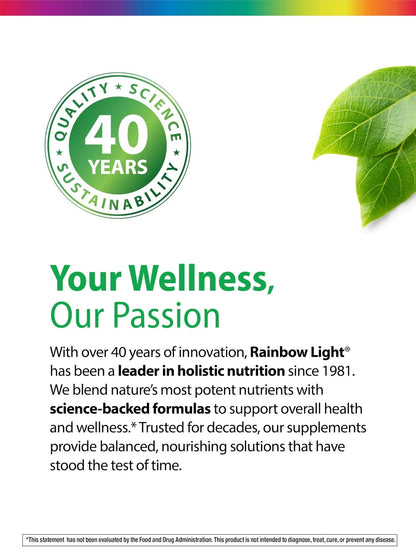 Rainbow Light Probiotic Gummies | 50 Count | Advanced Synbiotic with Prebiotic | for Men, Women & Children | Supports Digestive & Immune Health - Maple Wellness Supplements