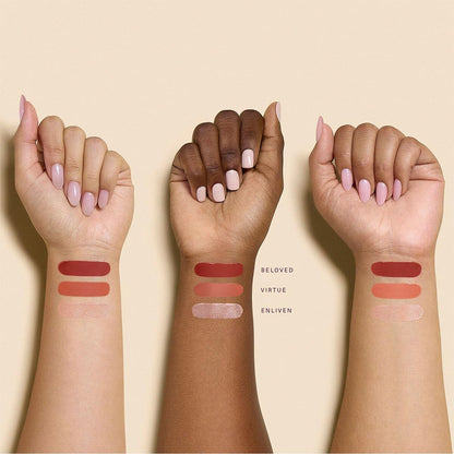 Rare Beauty Limited Edition Mini Blush & Luminize Trio - Beloved - Virtue - Enliven - New In Box - Maple Wellness Supplements